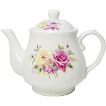 European Style Porcelain Teapot, Coffee Tea Water Pot Vintage